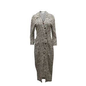 Nanushka Capri Zebra-print Midi Dress In Animal Print Viscose